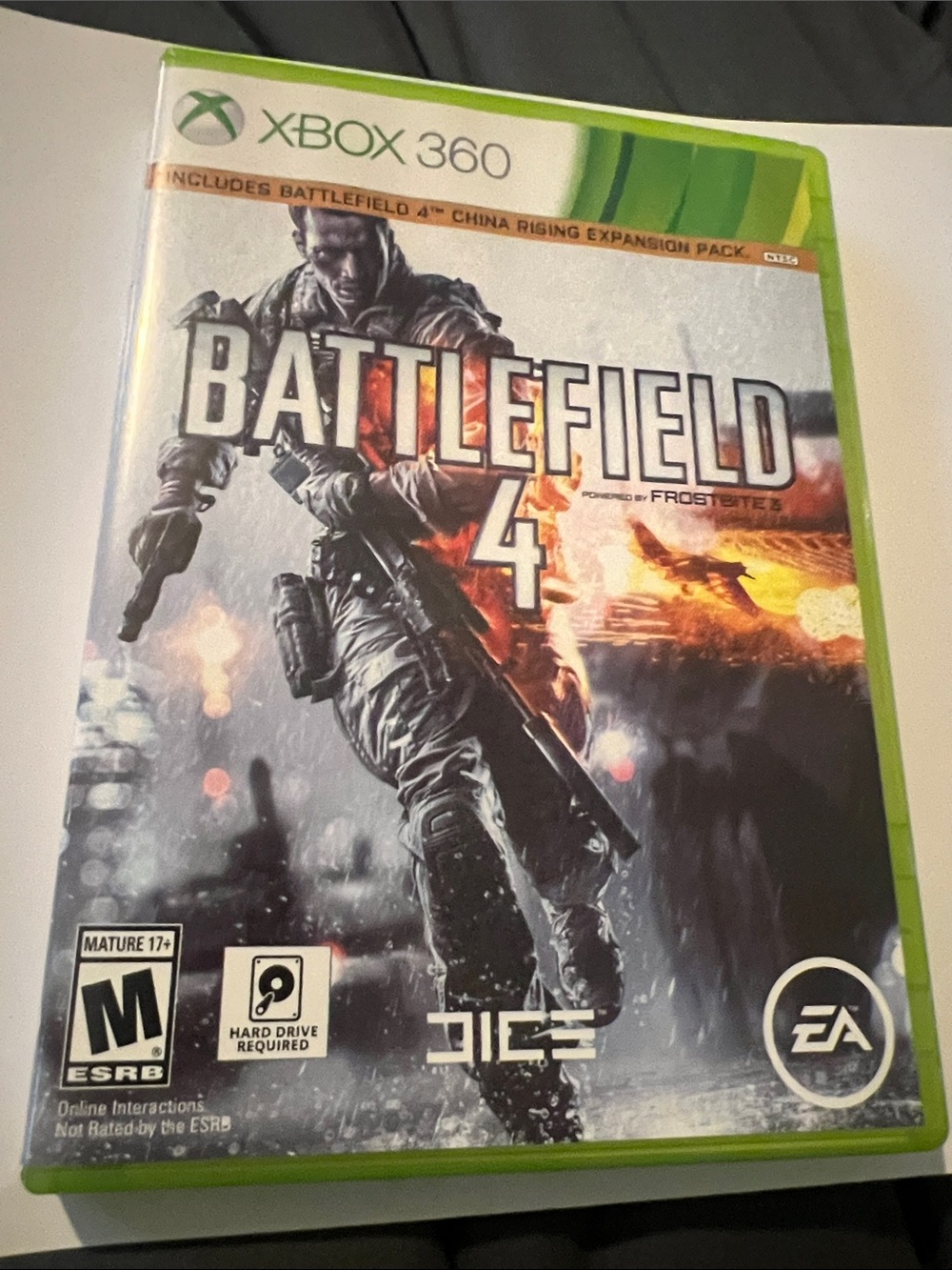 Battlefield 4 Xbox 360 - Green Case